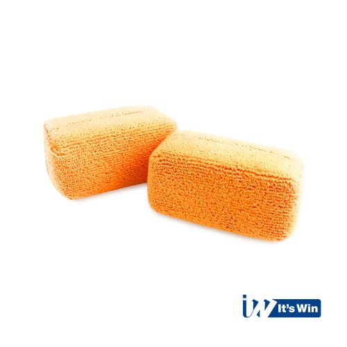 It's Win Microfiber Applicator, Orange, 2 pcs